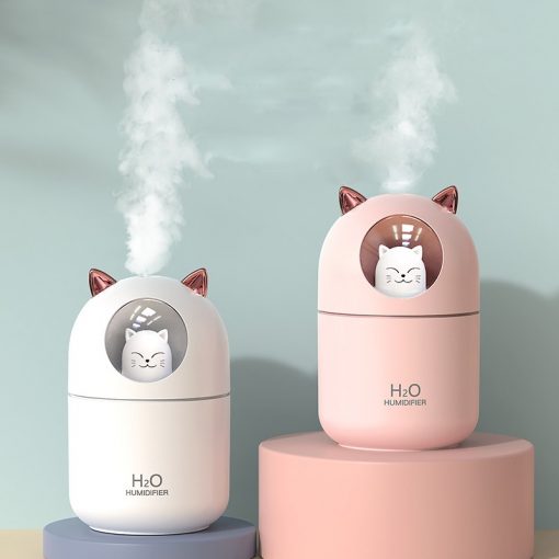 Máy phun sương tạo ẩm Mini hình Mèo dễ thương dung tích 300ml - PHUKIENXINXO - 1