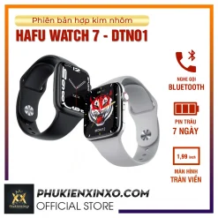 Đồng hồ HAFU Watch 7 DT.NO1 vỏ hợp kim nhôm, màn hình tràn viền, smart watch giá rẻ, đồng hồ thông minh mặt vuông, smart watch giá rẻ, đồng hồ thông minh mặt vuông