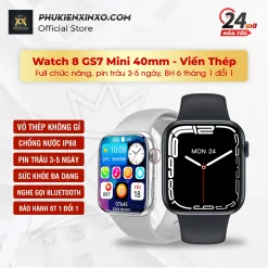 Đồng hồ thông minh Watch 8 - GS7 Mini 40mm Viền thép, apple watch mini